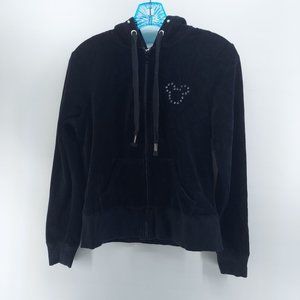Disney Parks Mickey Mouse Velour Hoodie size small